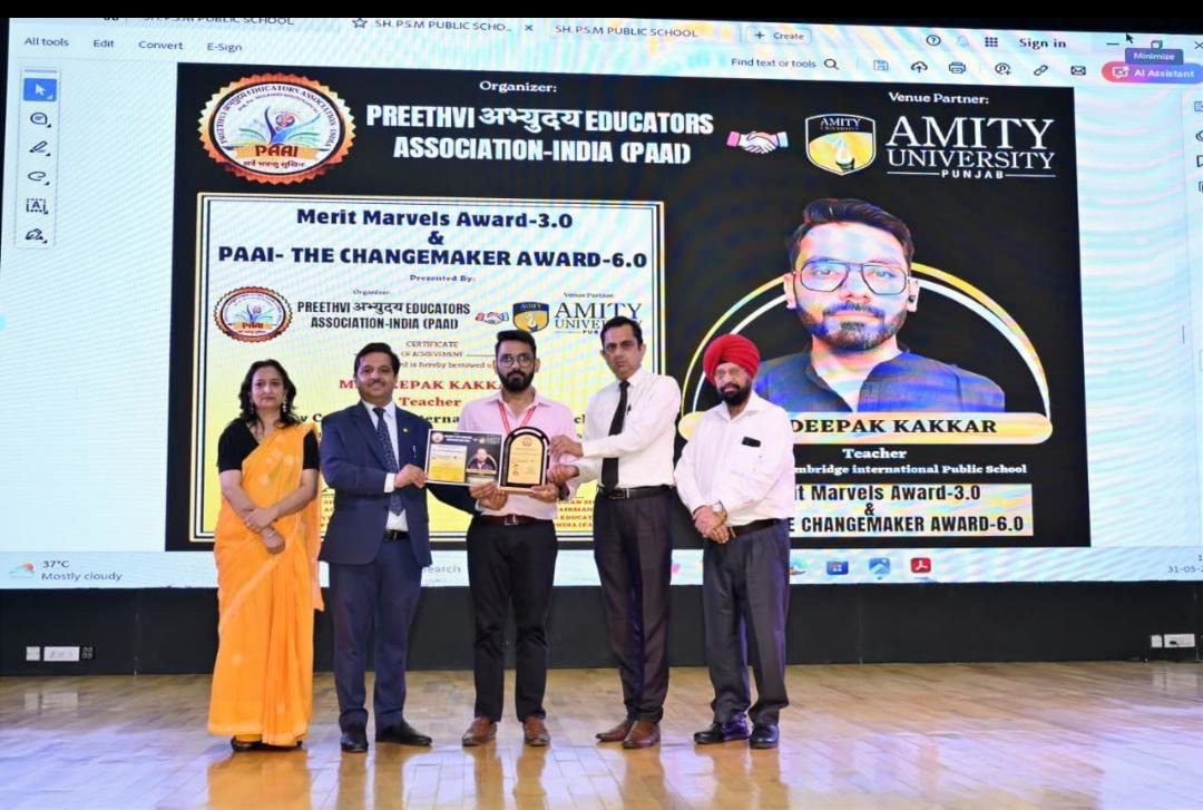 Award for changemaker
